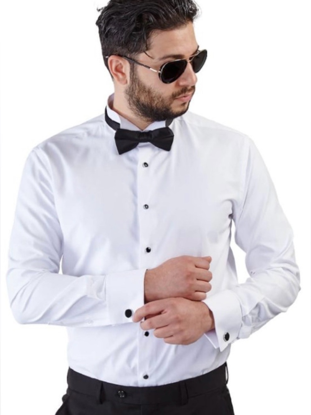 Azarman Tuxedo Slim Fit Dress Shirt XL/17
